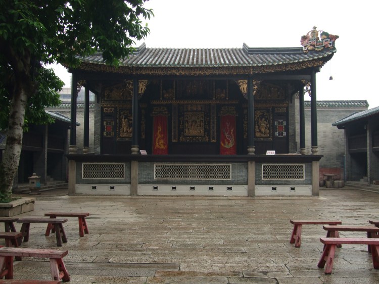 The home of Wing Chun as we like to imagine it.  The Cantonese Opera stage on the grounds of Foshan's Ancestral Temple.
