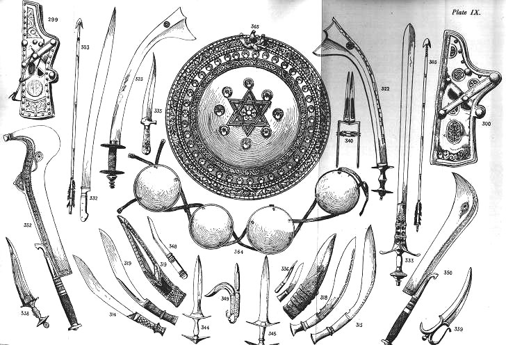 line drawing is from Lord Egerton of Tattons book.Indian and Oriental Arms and Armour