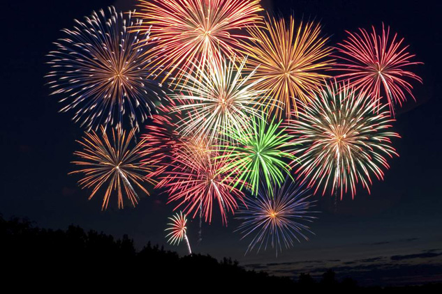 New Years fireworks display at Panama City Beach.  Source: Visit Panama City Beach.