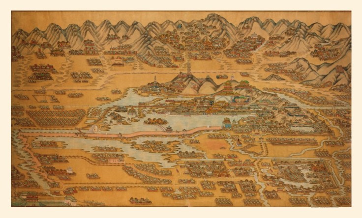 Antique map of Beijing circa 1888. This map represents the capital as Sun Lutang would have known it as a young man. While these sorts of map lack modern scale, they often convey important social information about the shape and makeup of a community.