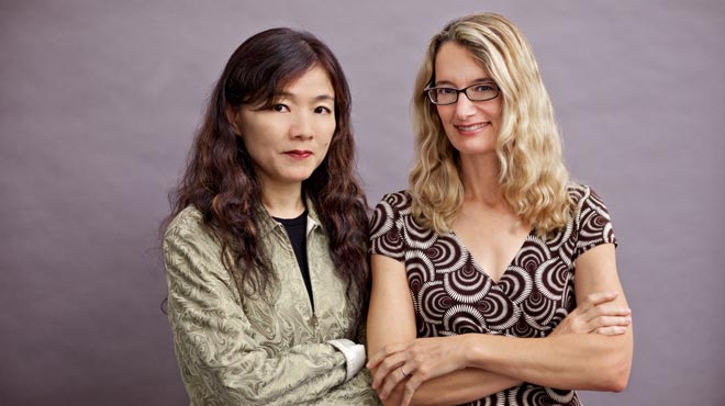 Martha Burr and Mei-Juin.  Photo was taken from the press packet for The Black Kung Fu Experience, 2013.