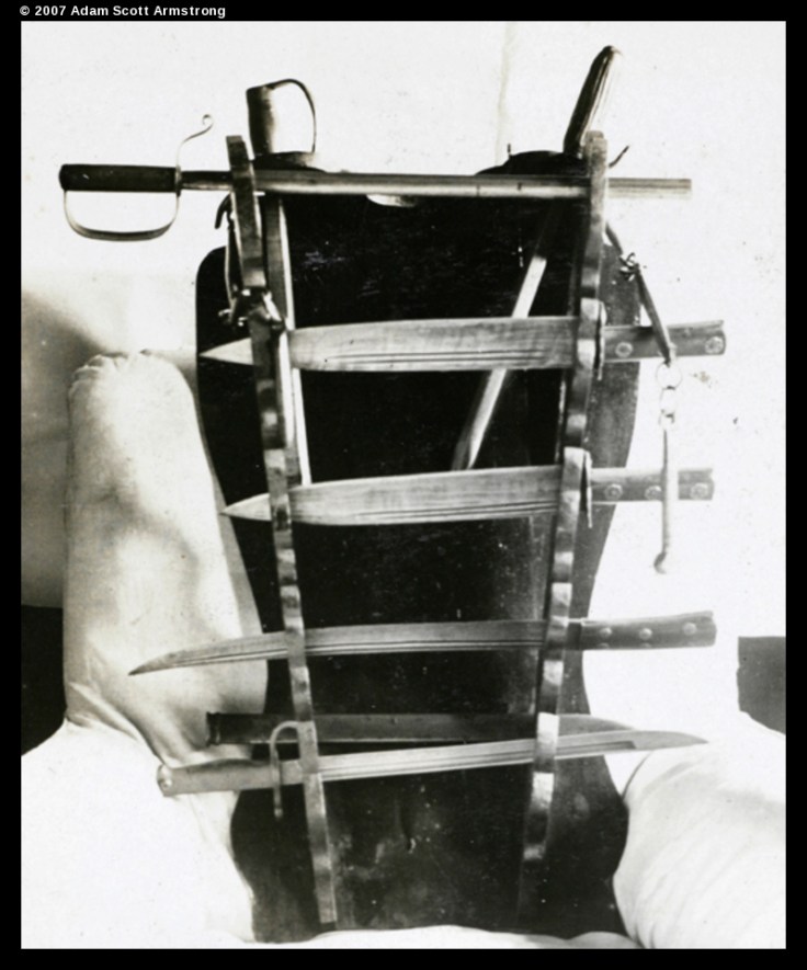 Confiscated weapons. Shanghai Municipal Police Department, 1925. University of Bristol, Historical Photographs of China.