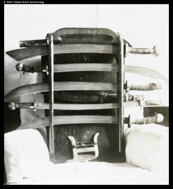 Confiscated weapons. Shanghai Municipal Police Department, 1925. University of Bristol, Historical Photographs of China. 