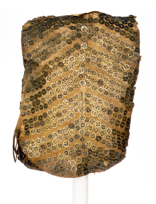 Tlinglit body armor made from Chinese trade coins.  19th century.  North West Coast, USA. 