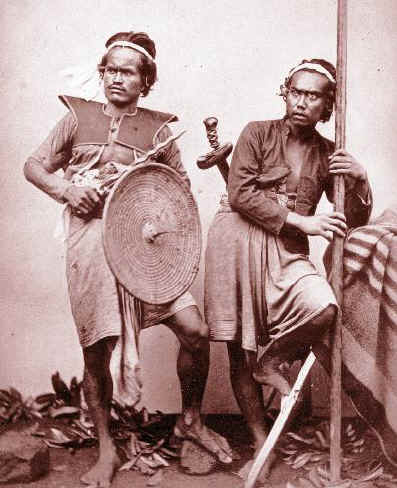 Two warriors from Bali.  Source: Wikimedia.