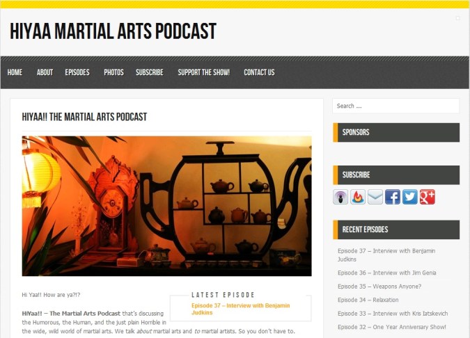 Kung Fu Tea was recently interviewed on the Hiyaa Martial Arts Podcast.