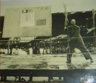 A weapons performance at the National Guoshu Exam.