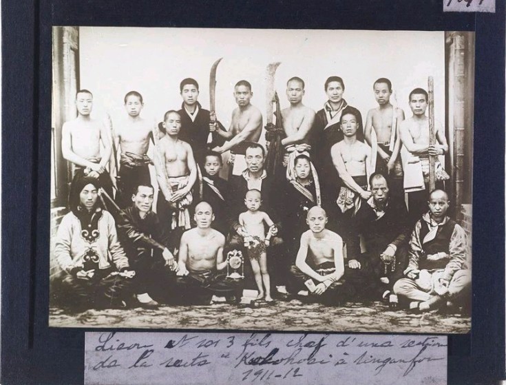 "Lieou and his three sons...." by Michel De Maynard. Probably 1912. Source: Getty Archive.