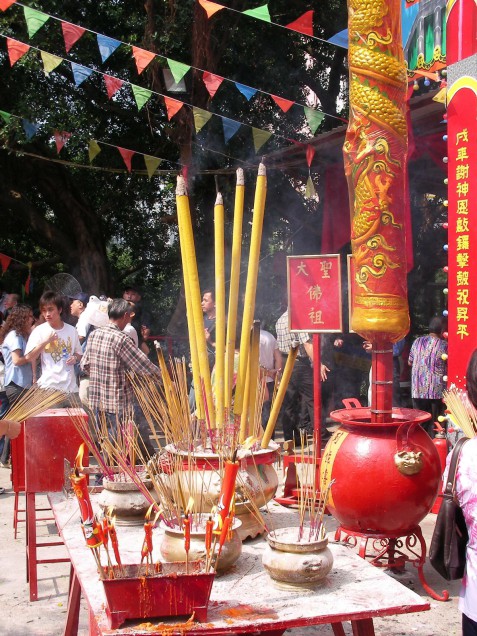 Another scene from the Monkey God Festival.  Source: Photo by Samuel Judkins.