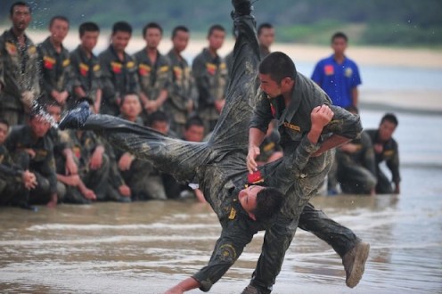 A bodyguard training program.
