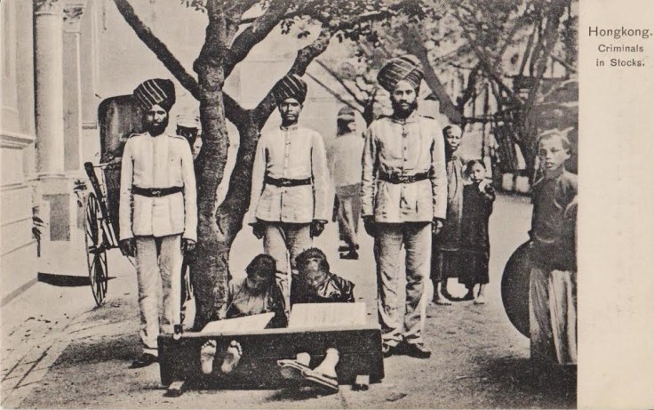 "Indian" Police Officers in Hong Kong. This postcard probably dates from the middle of the 1920s, though the image could be a few years older than that. Source: Vintage Postcard, author's personal collection.