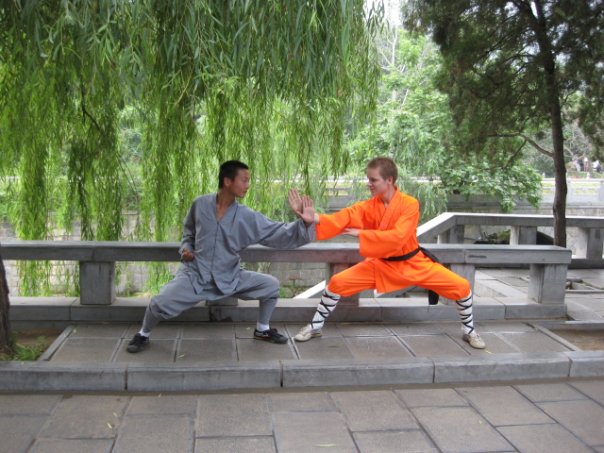Two students of Shaolin Kung Fu Training.  Source: Wikimedia.