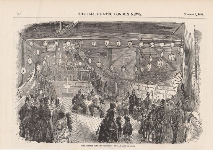 An Assault of Arms on the Chinese Junk Keying as shown in the London Illustrated news. Source: Author's Personal Collection.