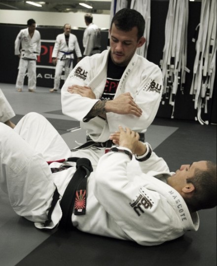 Alberto Mina, training in BJJ.  Source: SCMP.