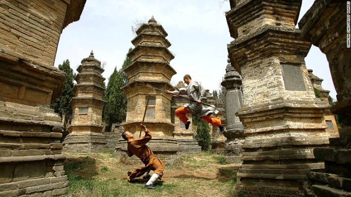 The Pagoda Temple at the Shaolin Temple in Henan Province.  Source: cnn.com