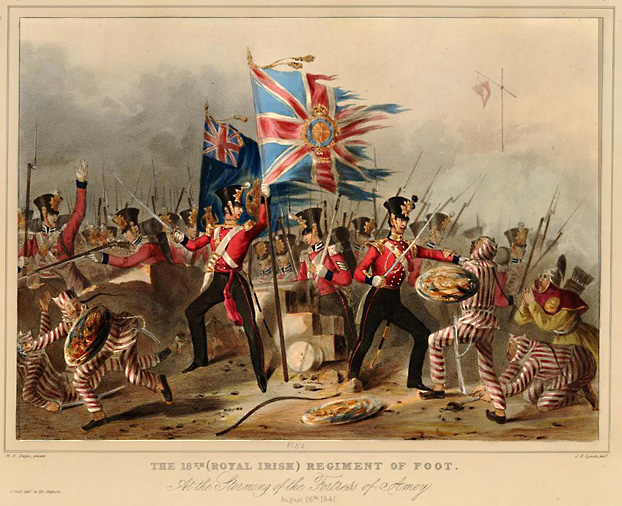 “The 18th (Royal Irish) Regiment of Foot, At the Storming of the Fortress of Amoy, August 26th 1841”