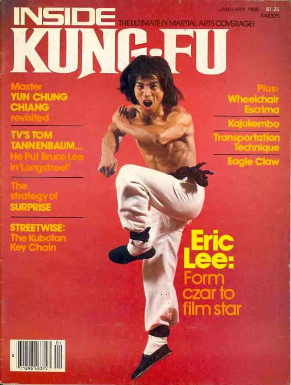 Eric Lee on the cover of Inside Kung Fu in 1980.