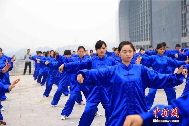 The recent attempt to set a record for the largest martial arts demonstration, Photo: China News Service / CFP