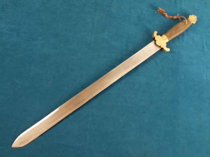 Qing Damascus Lamellar Zhibeidao. Source: http://armsandantiques.com 