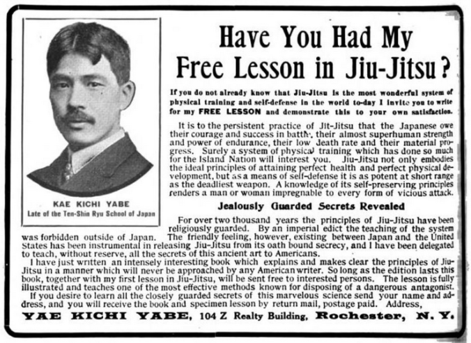 Another classic Yabe School add. This one was seen in number of publications and it gave a clear overview of the schools aims and pitch. Source: Recreation, July 1905.