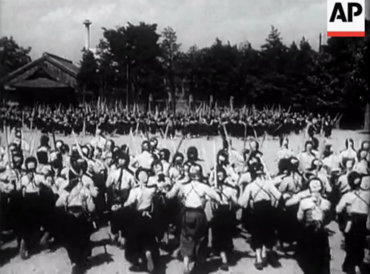 Schoolboys "Kendo" at Tokyo. Vintage Newsreel. 1934.