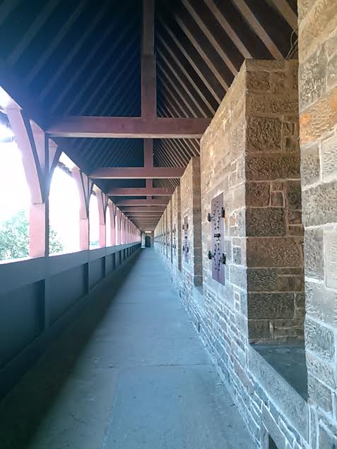 A view of the wall of Cardiff Castle.  Photo by Benjamin Judkins.