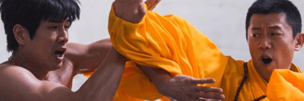 Bruce Lee Fighting Wong Jack Man (as a Shaolin Monk) in "The Birth of the Dragon."