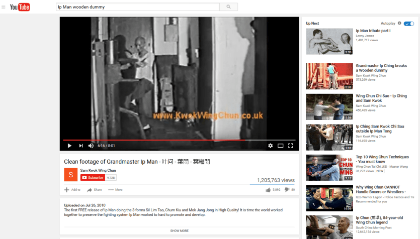 The Grandmaster on YouTube.